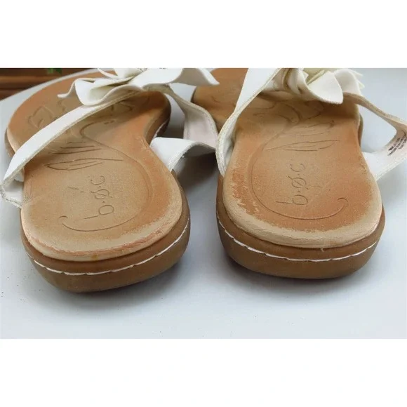 Born concept Sz 6 M White Flip Flop Synthetic Women Sandals - Picture 6 of 9